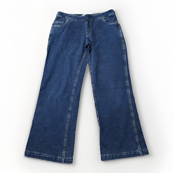 Pajama Jeans Woman's Size Small Stretch Pullon Denim Dark Wash 28x25 - Picture 1 of 6